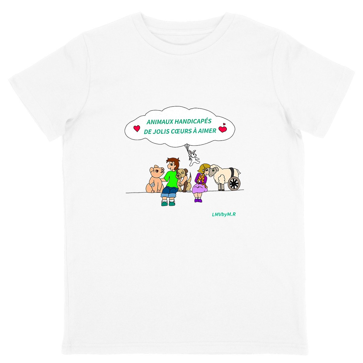 Tee-shirt Enfant LMV Animaux Handicapés
