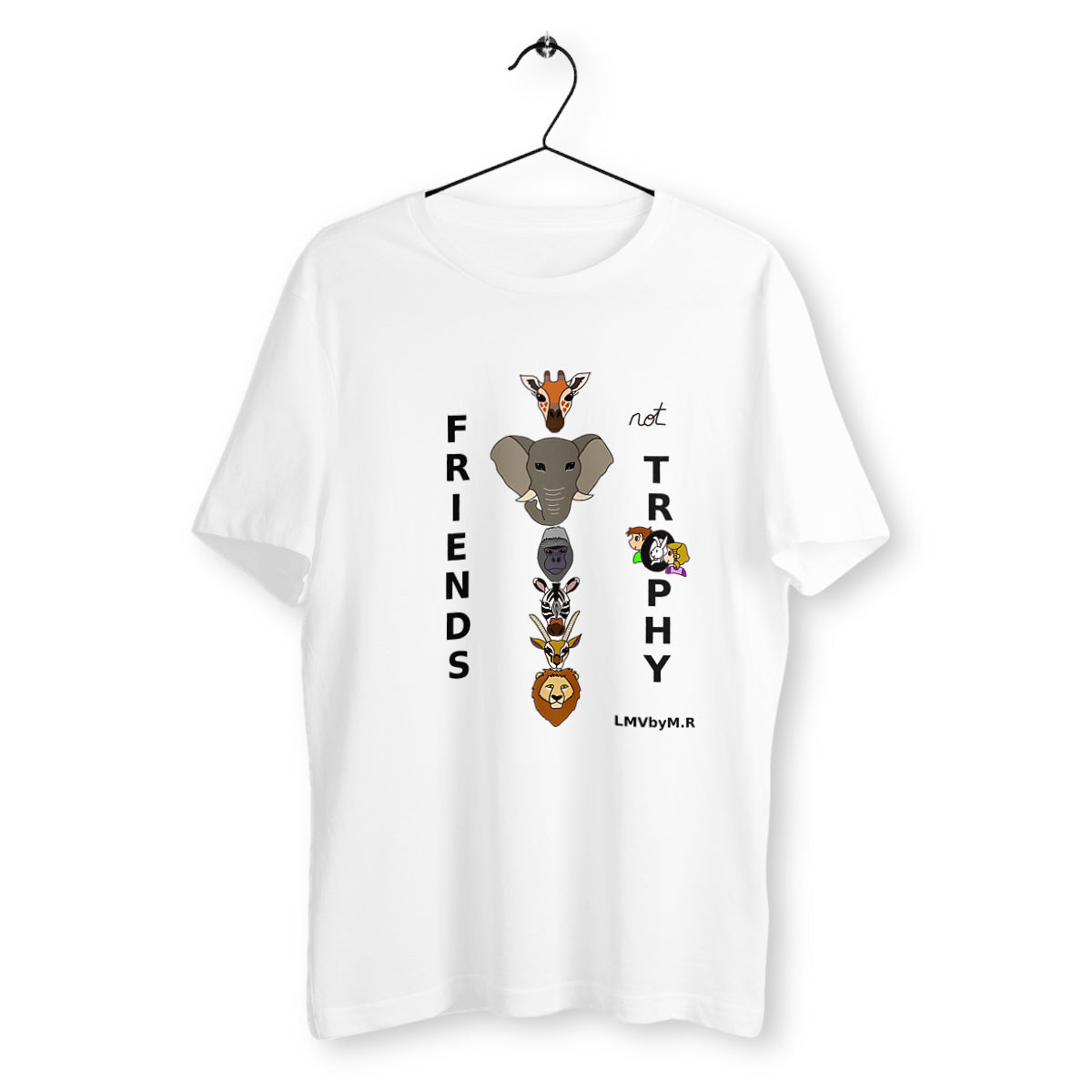 T-shirt HOMME/UNISEXE Bio LMV FRIENDS NOT TROPHY (Safari)