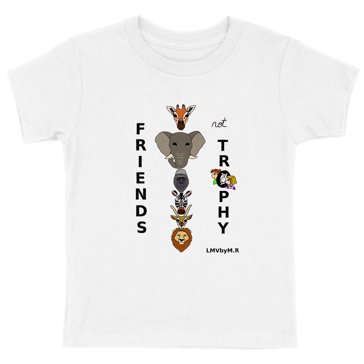 Tee-shirt Bio Enfant LMV FRIENDS NOT TROPHY (Safari)