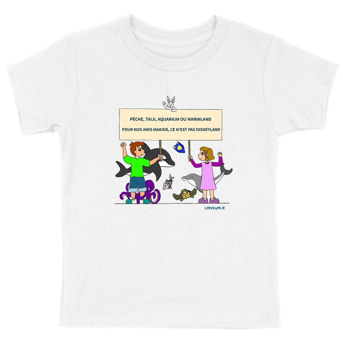 Tee-shirt Bio Enfant LMV STOP PECHE