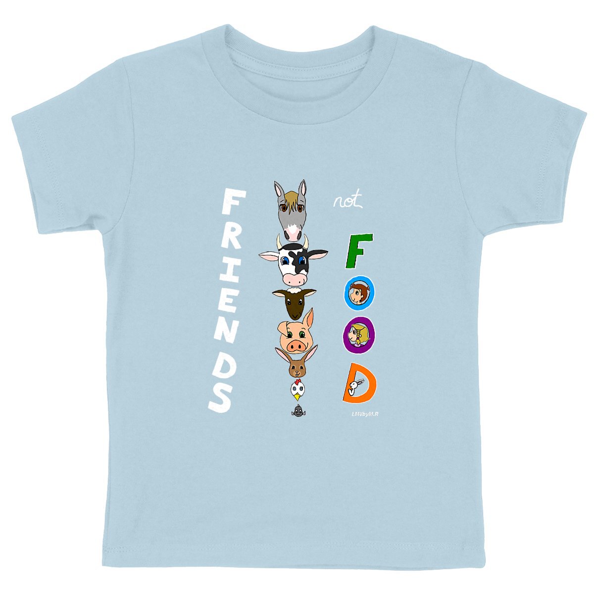Tee-shirt Bio Enfant LMV FRIENDS NOT FOOD