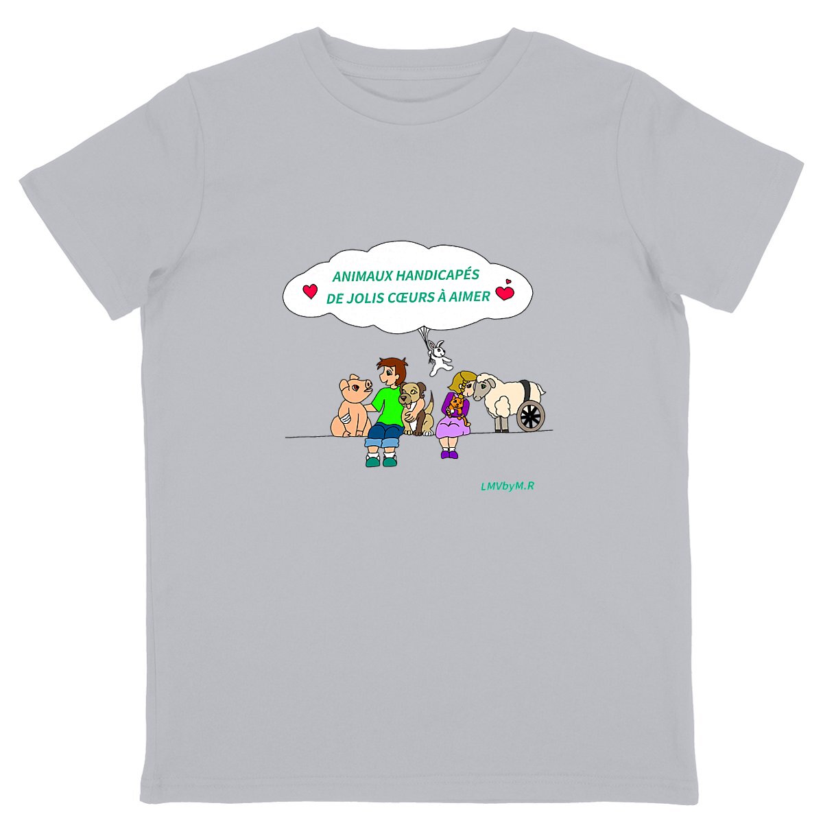 Tee-shirt Enfant LMV Animaux Handicapés
