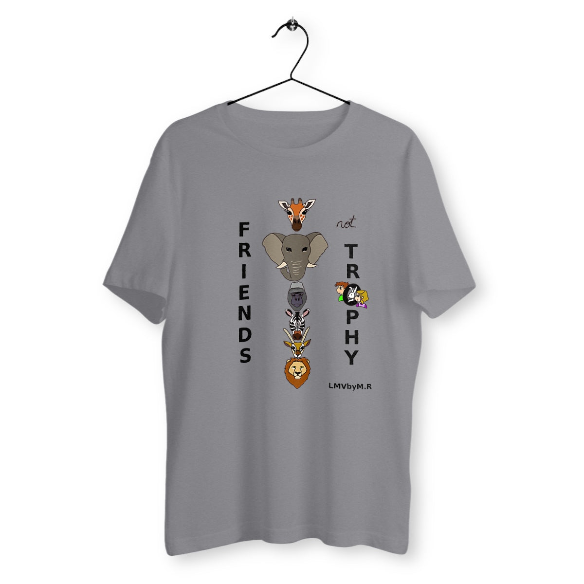 T-shirt HOMME/UNISEXE Bio LMV FRIENDS NOT TROPHY (Safari)