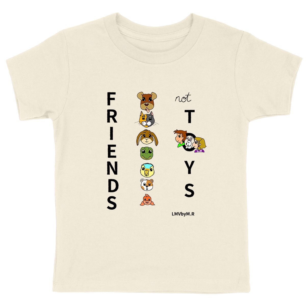 Tee-shirt Bio Enfant LMV FRIENDS NOT TOYS