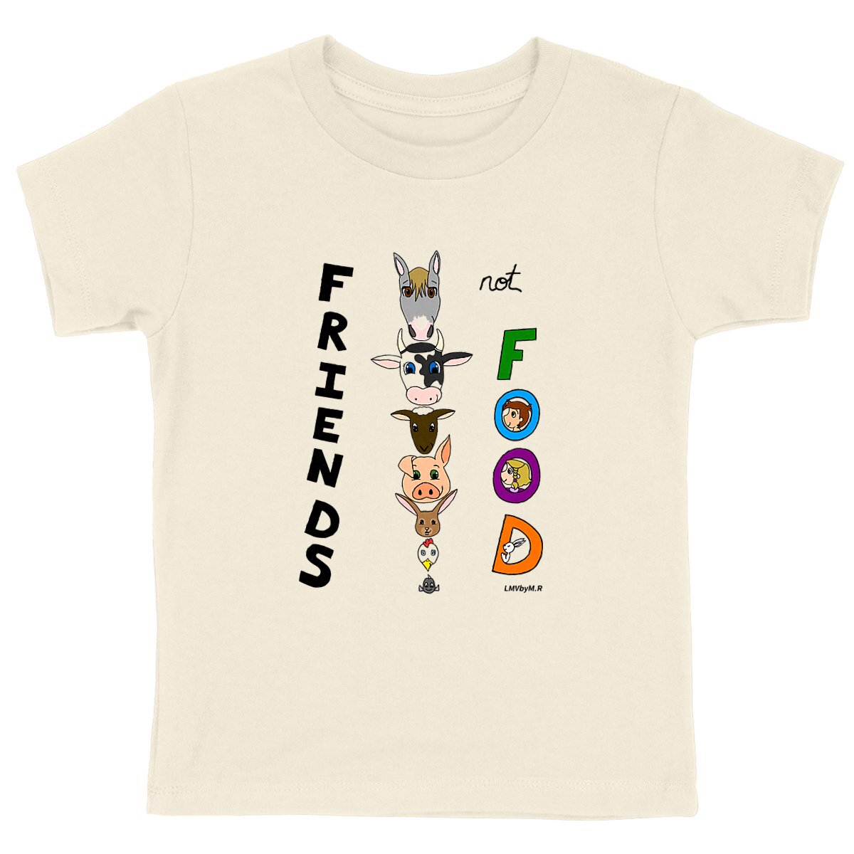 Tee-shirt Bio Enfant LMV FRIENDS NOT FOOD