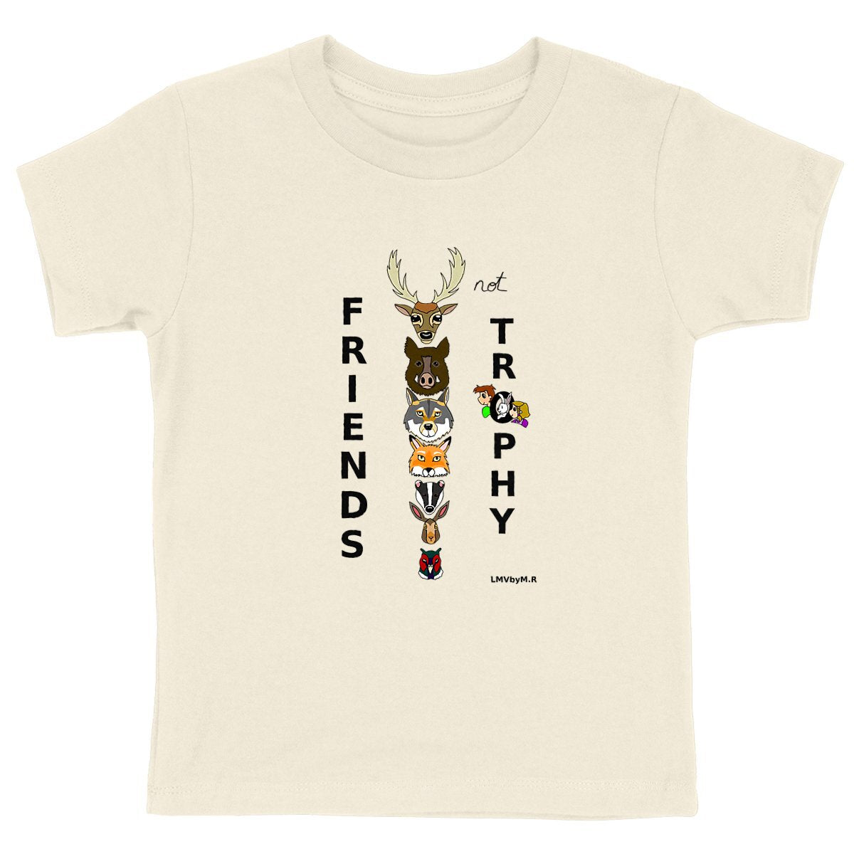 Tee-shirt Bio Enfant LMV FRIENDS NOT TROPHY (Chasse)