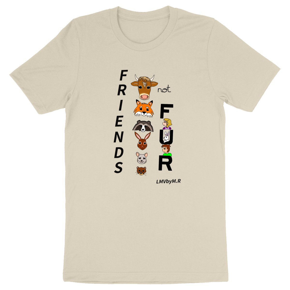 T-shirt HOMME/UNISEXE Epais LMV FRIENDS NOT FUR