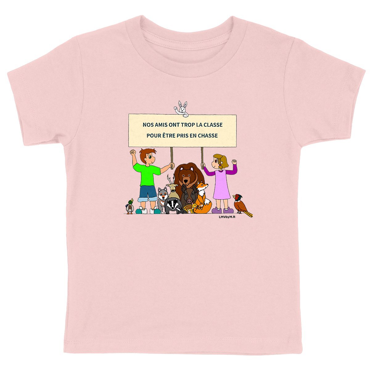 Tee-shirt Bio Enfant LMV STOP CHASSE