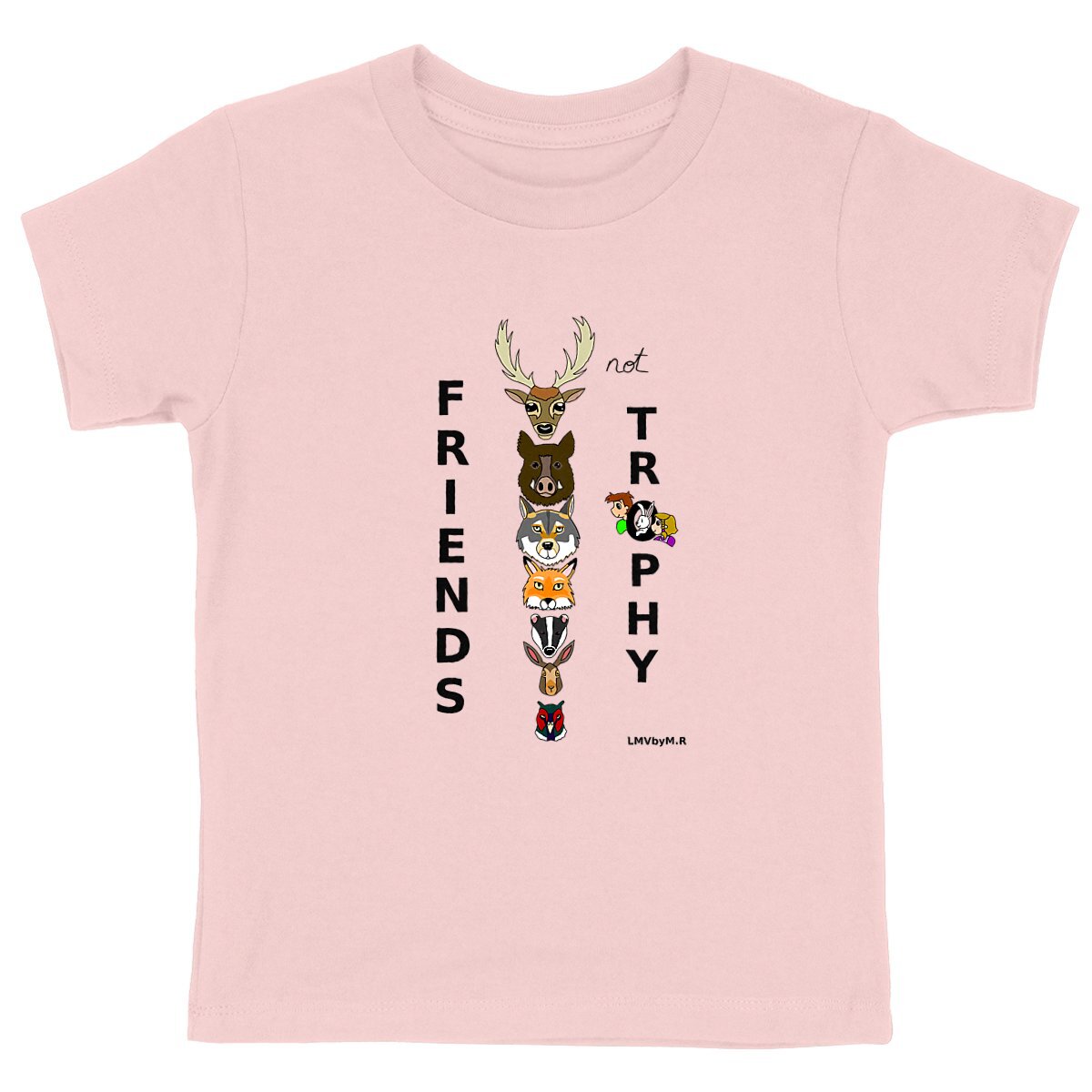 Tee-shirt Bio Enfant LMV FRIENDS NOT TROPHY (Chasse)